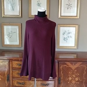 0312 Diane Gilman Bell Sleeve Turtleneck